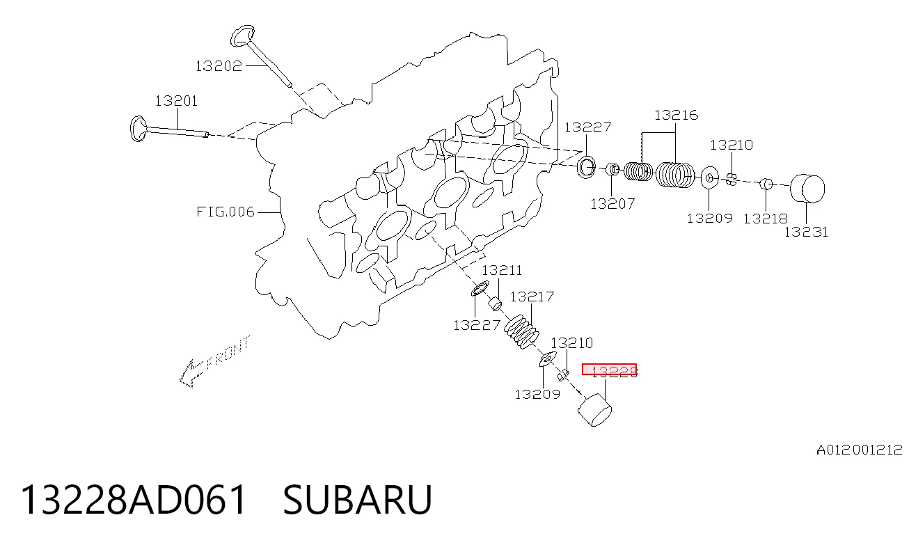 Kupić Kompensator hydrauliczny (popychacz hydrauliczny), popychacz zaworu Subaru Outback  B13, BP w dobrej cenie