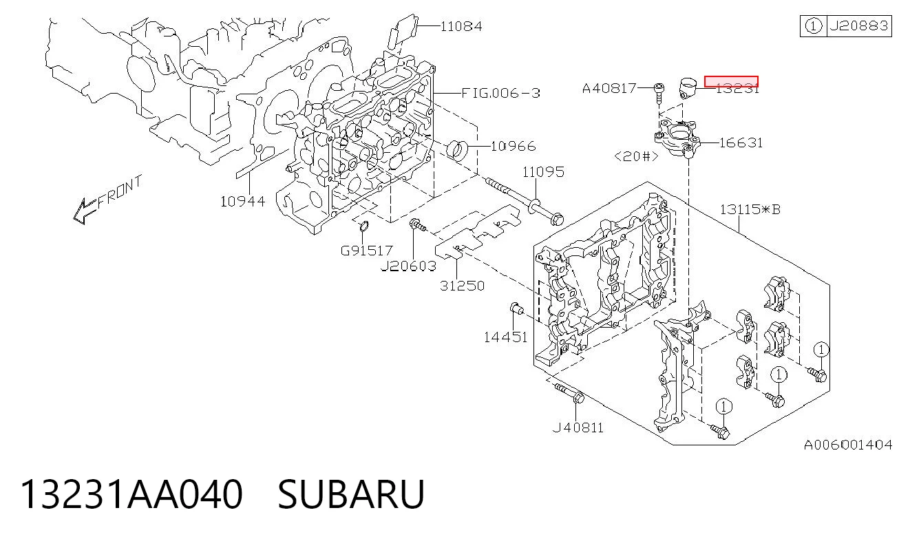 13231AA040 Subaru