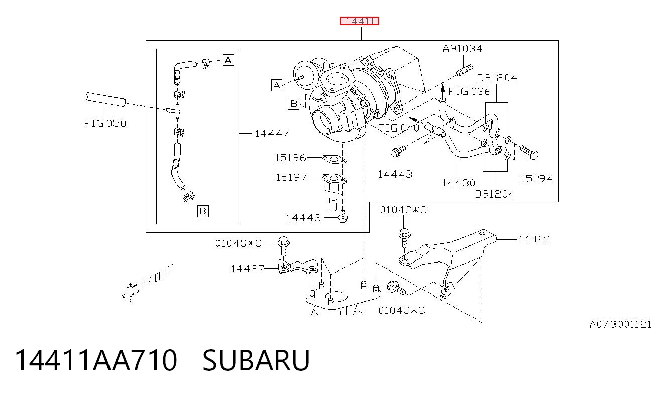 14411AA710 Subaru Turbina
