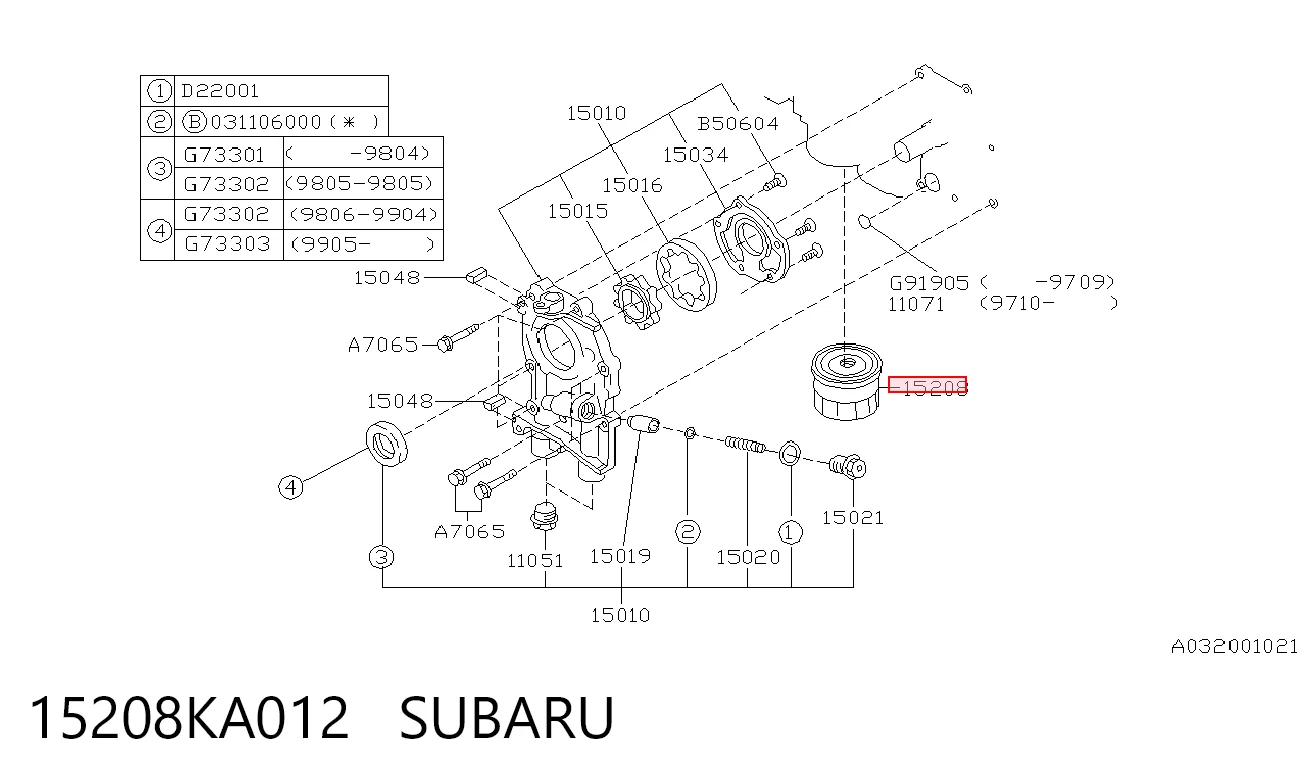 15208KA012 Subaru