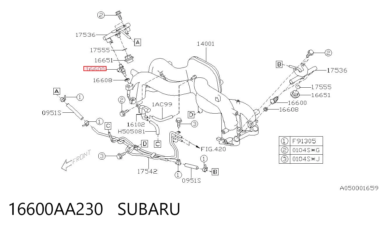 Wtryskiwacz paliwa do Subaru Impreza II GD