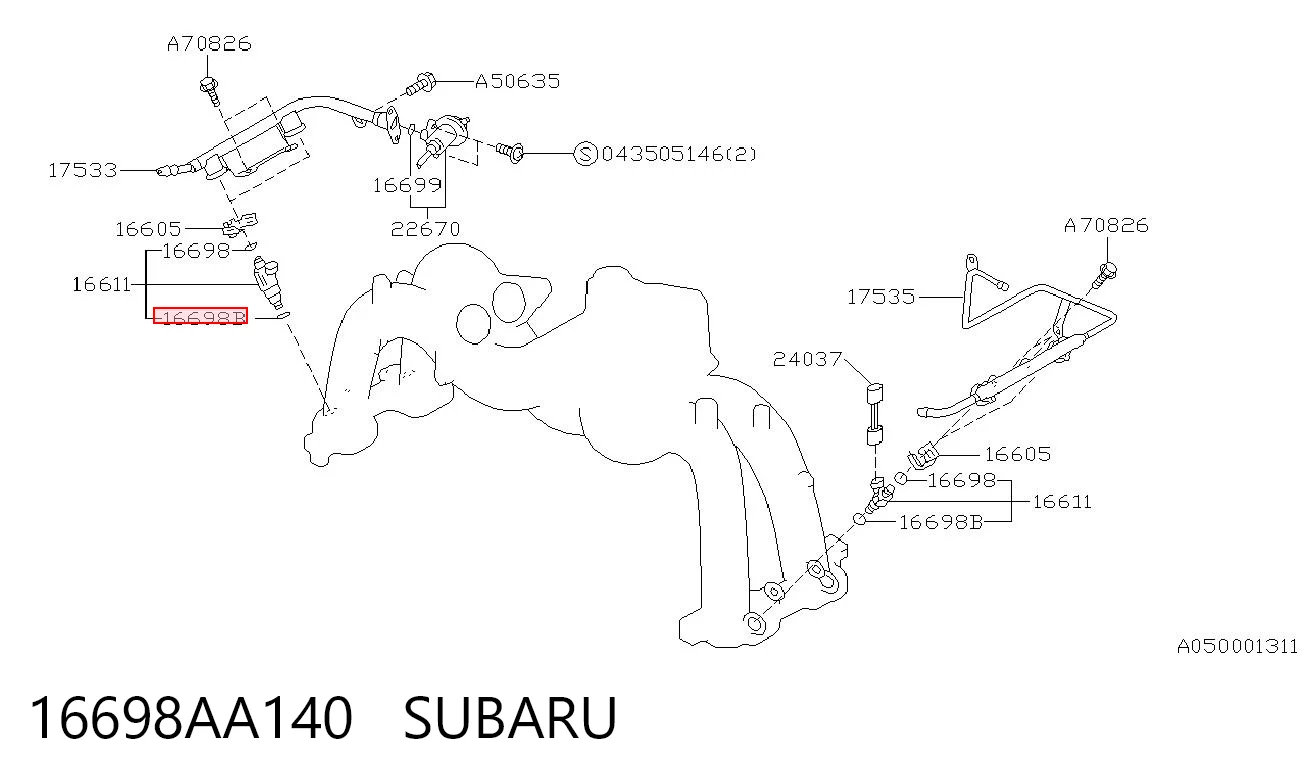 16698AA140 Subaru