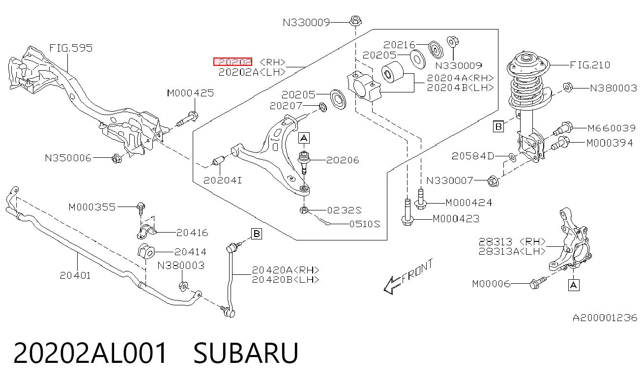 20202AL001 Subaru