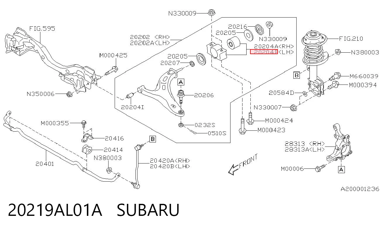 20219AL01A Subaru