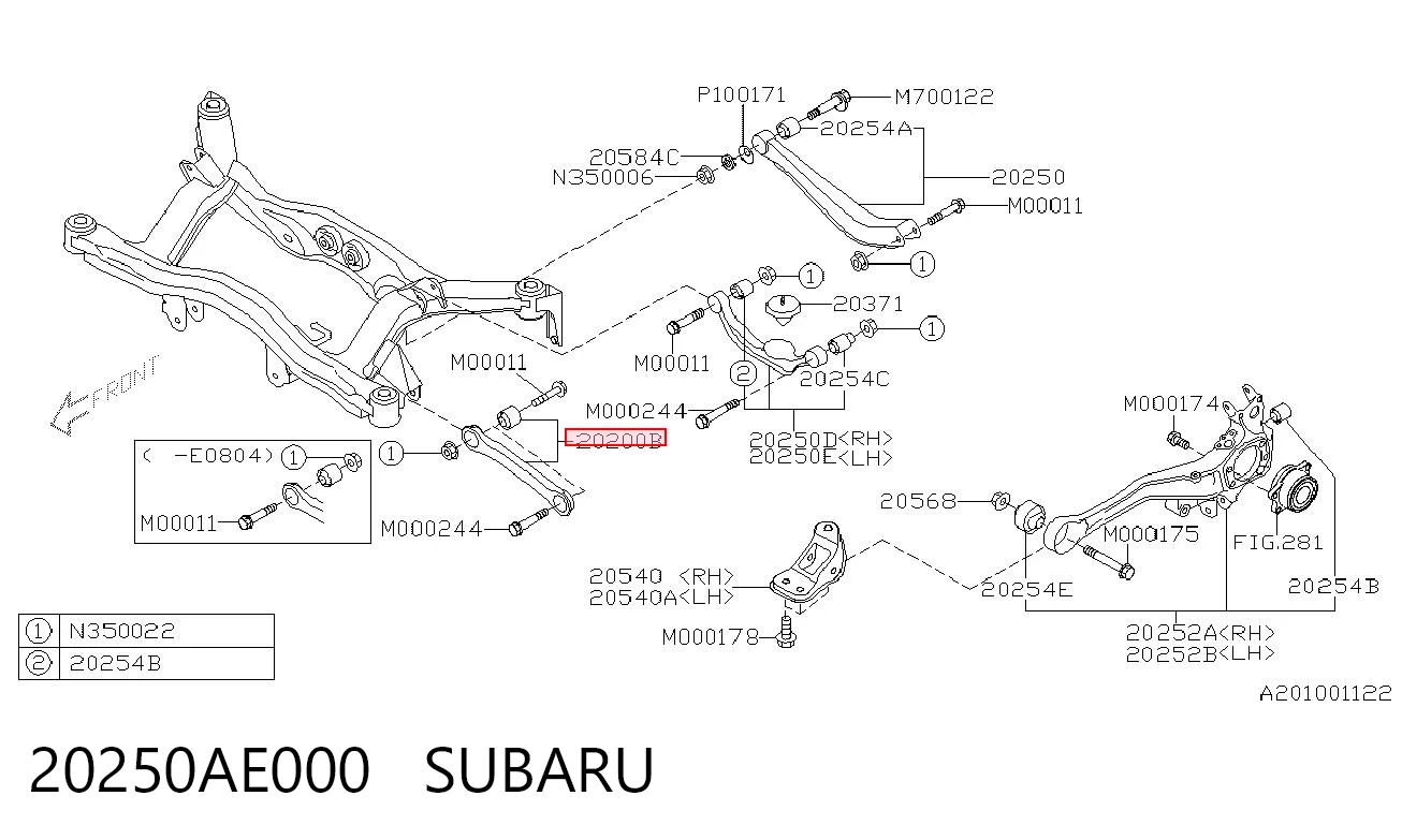 20250AE000 Subaru