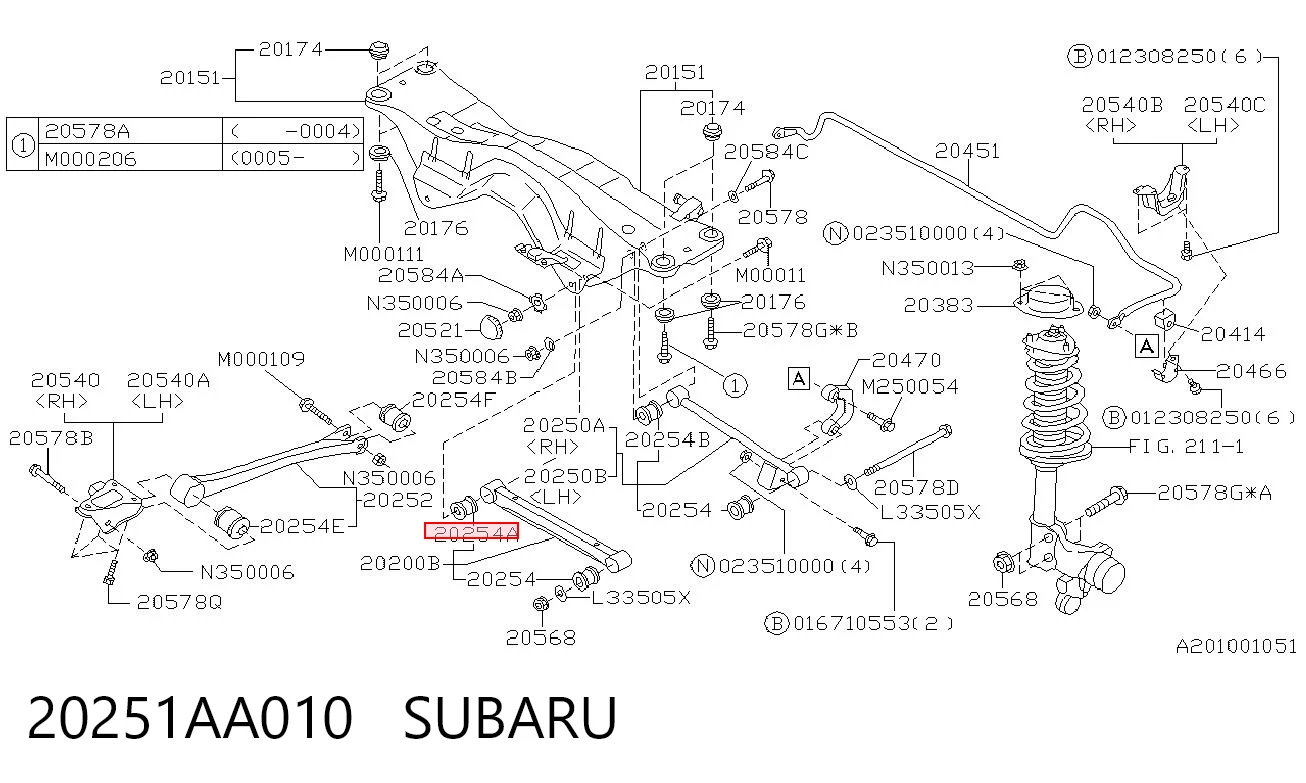 20251AA010 Subaru