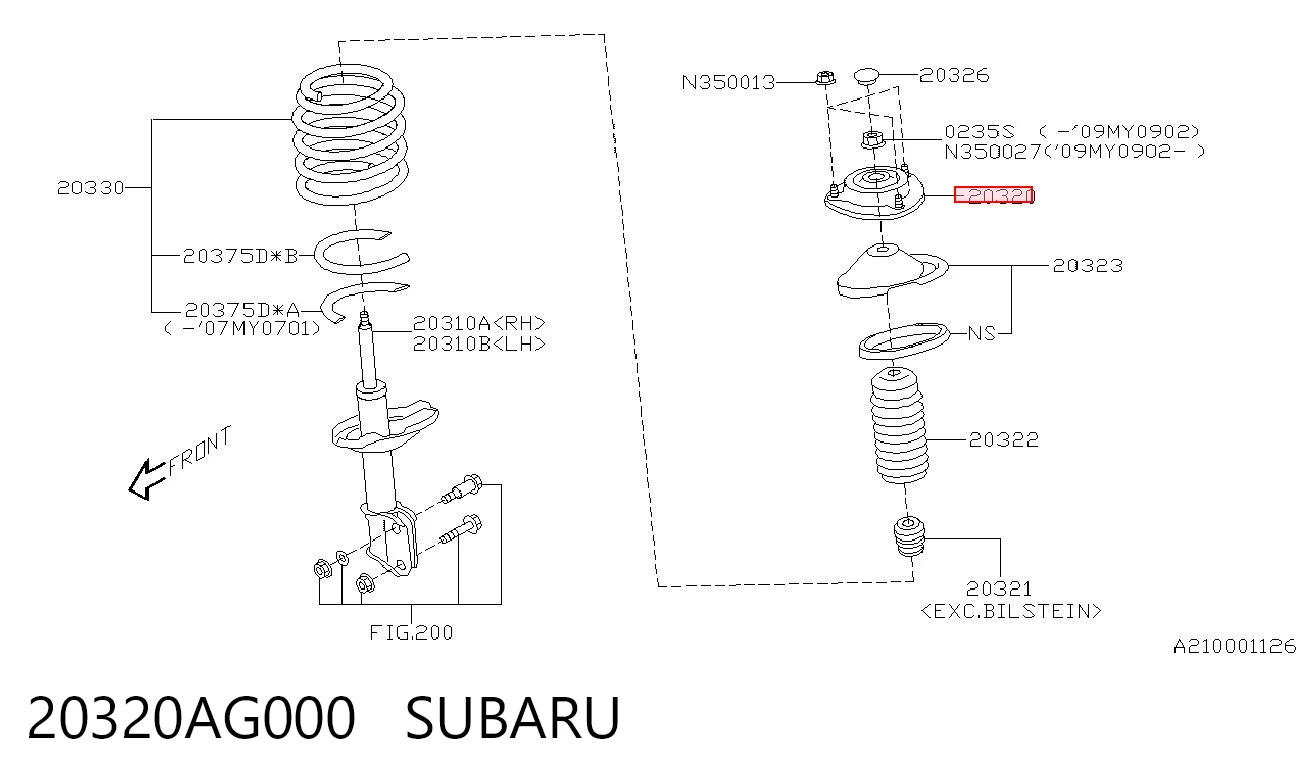 20320AG000 Subaru