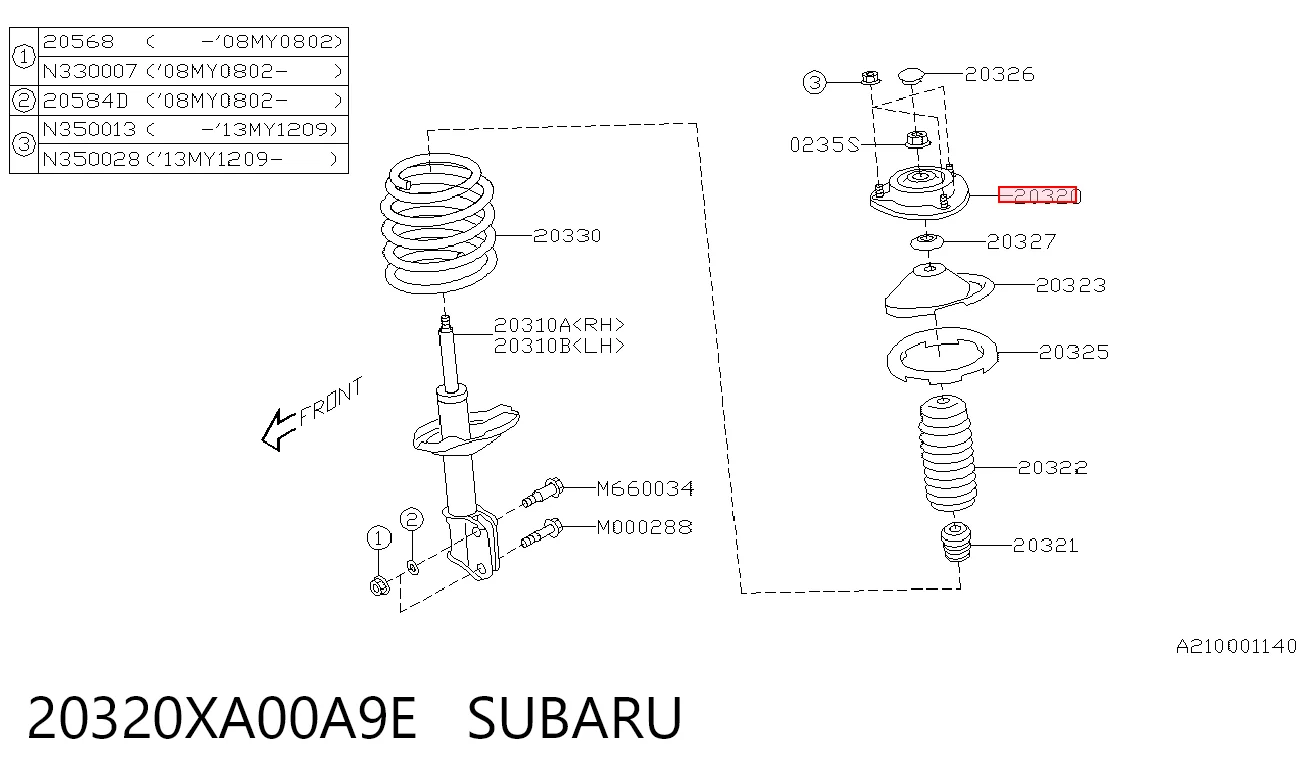 20320XA00A9E Subaru