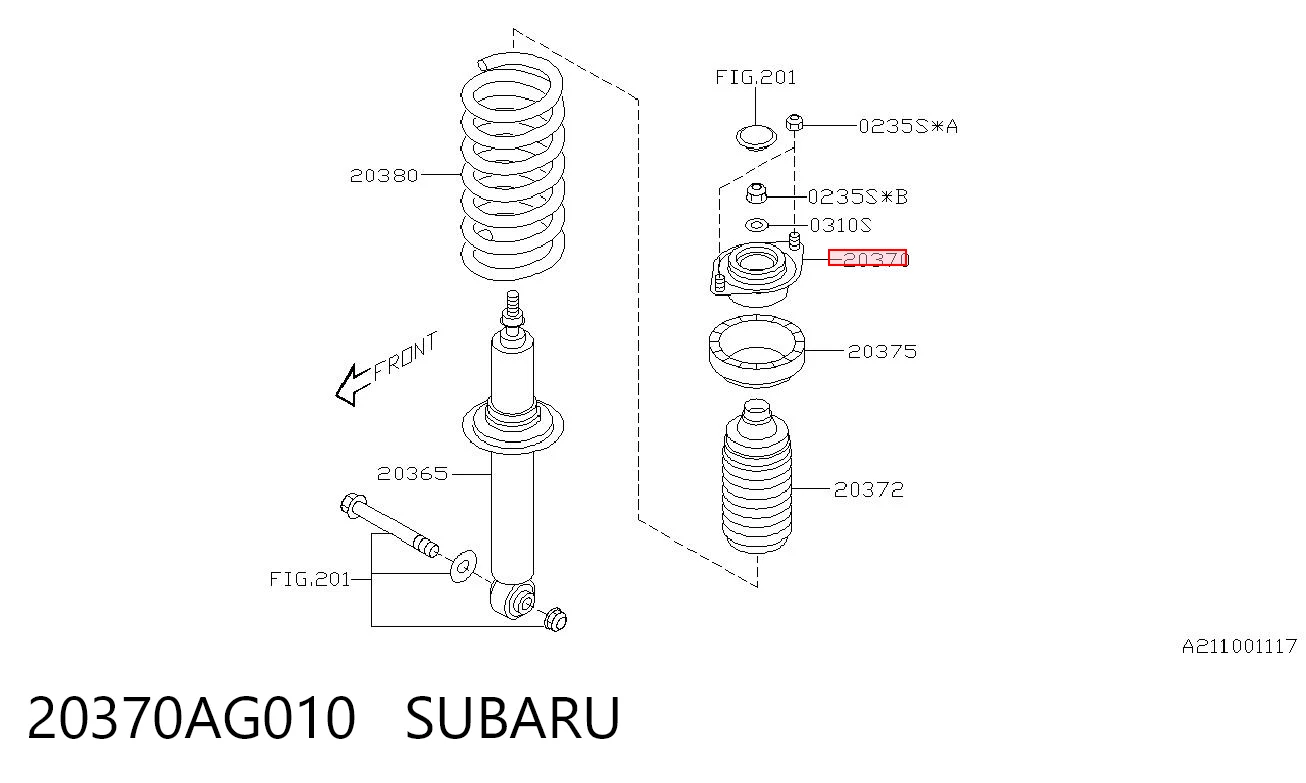 20370AG010 Subaru