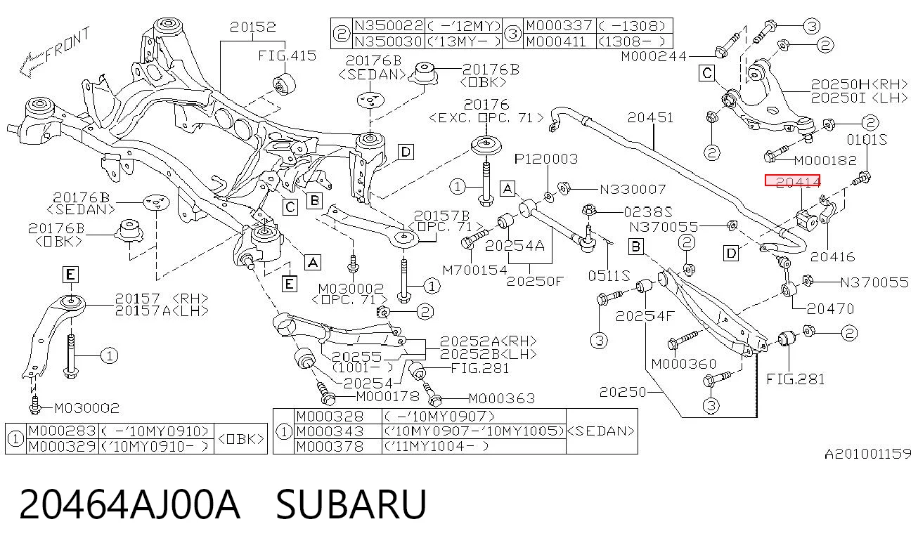 20464AJ00A Subaru