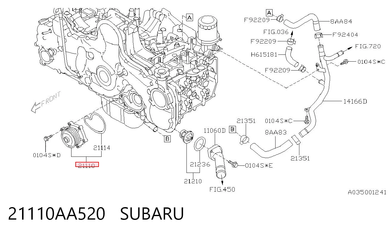 21110AA520 Subaru