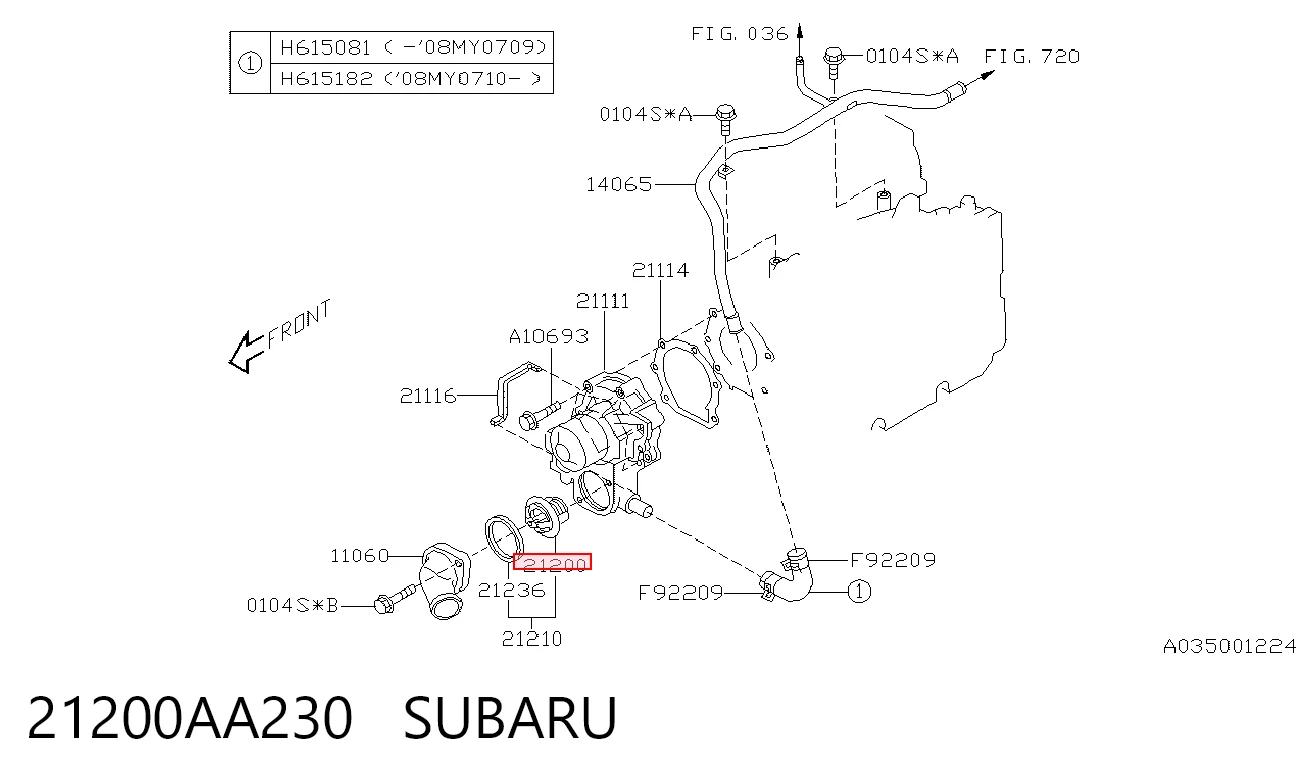 21200AA230 Subaru