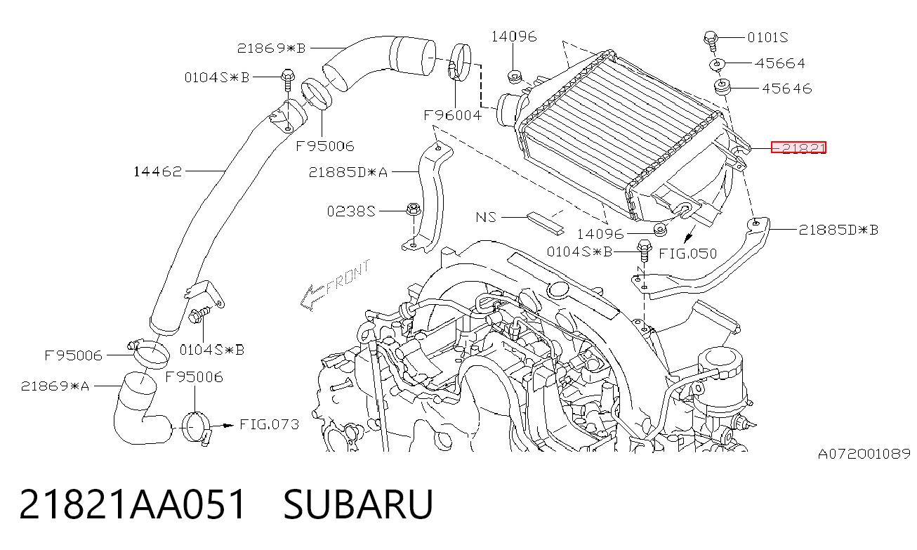 Chłodnica intercoolera do Subaru Impreza III GH