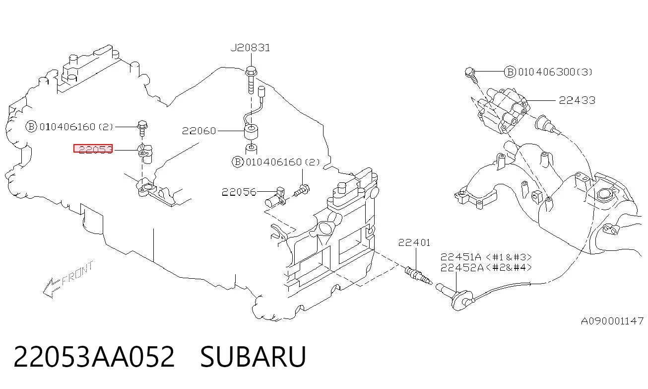 22053AA052 Subaru Czujnik położenia wałka rozrządu