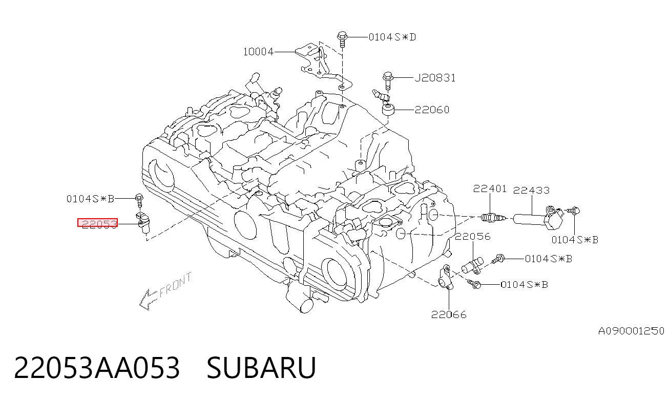 22053AA053 Subaru Czujnik położenia wałka rozrządu