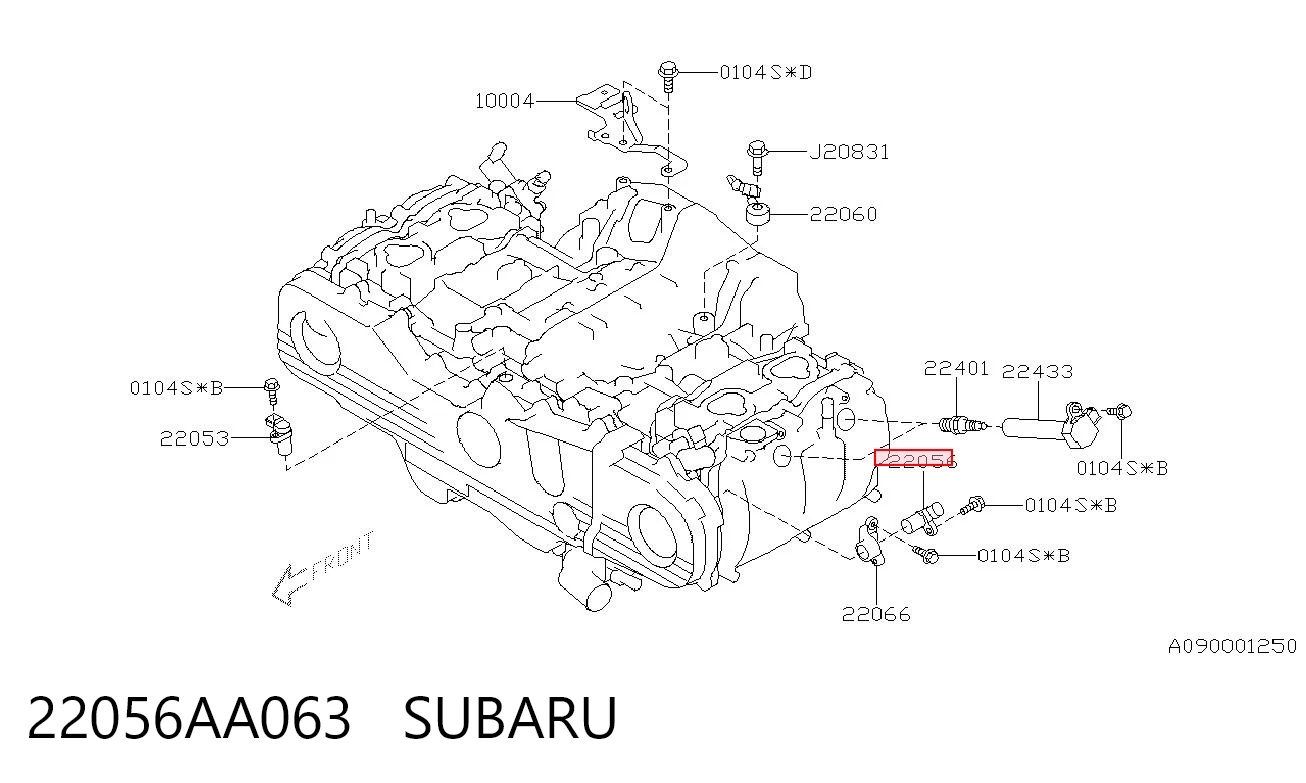 22056AA063 Subaru Czujnik położenia wałka rozrządu