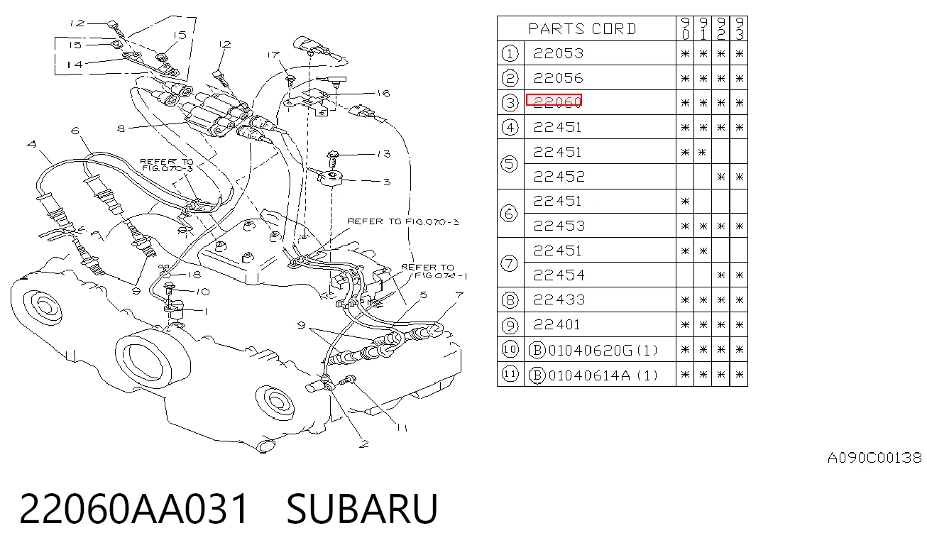 Czujnik stukowy (czujnik spalania stukowego) do Subaru Legacy I BC