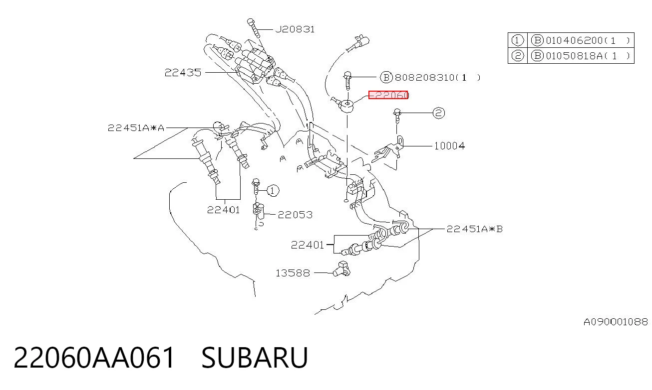 22060AA061 Subaru Czujnik stukowy (czujnik spalania stukowego)