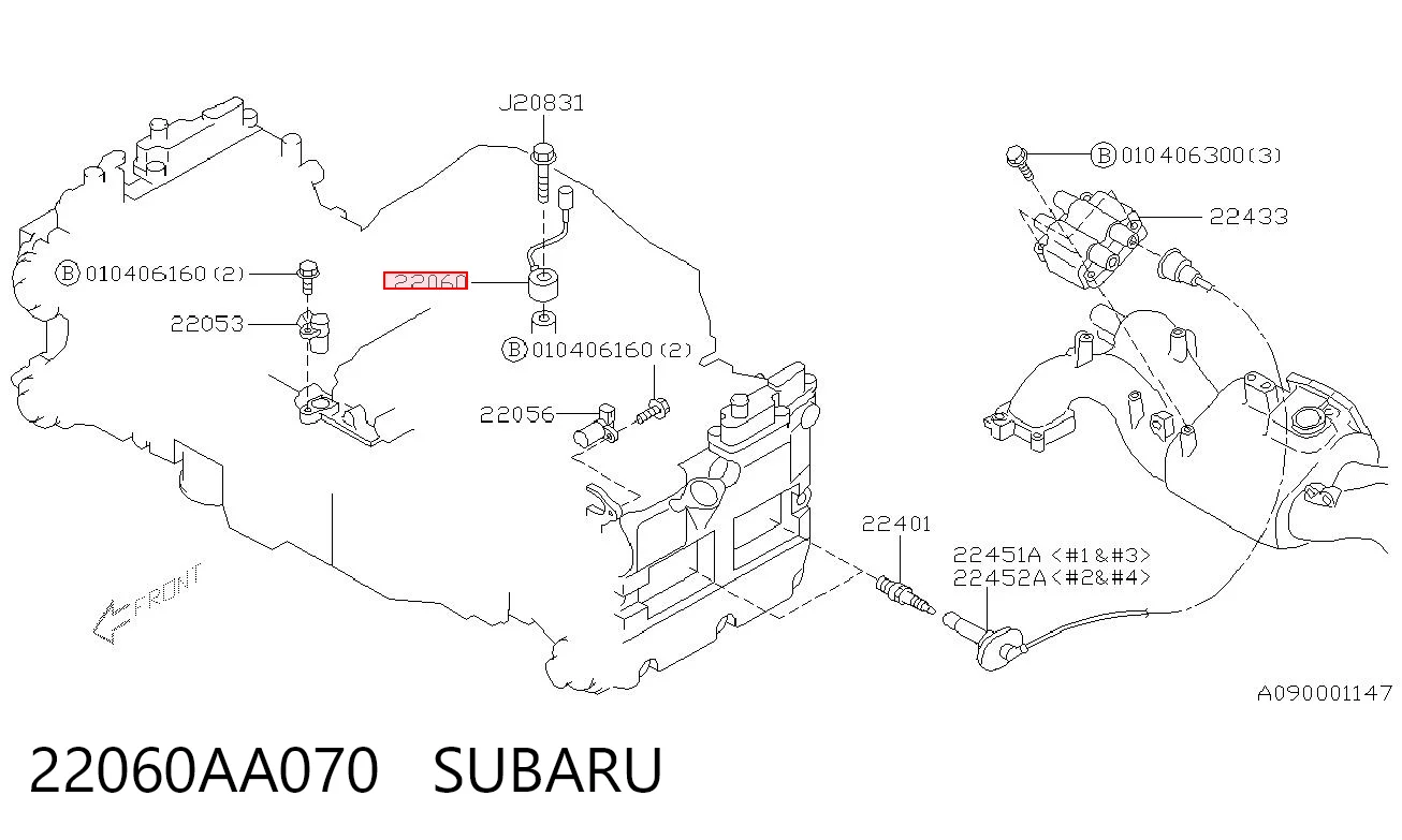 22060AA070 Subaru Czujnik stukowy (czujnik spalania stukowego)