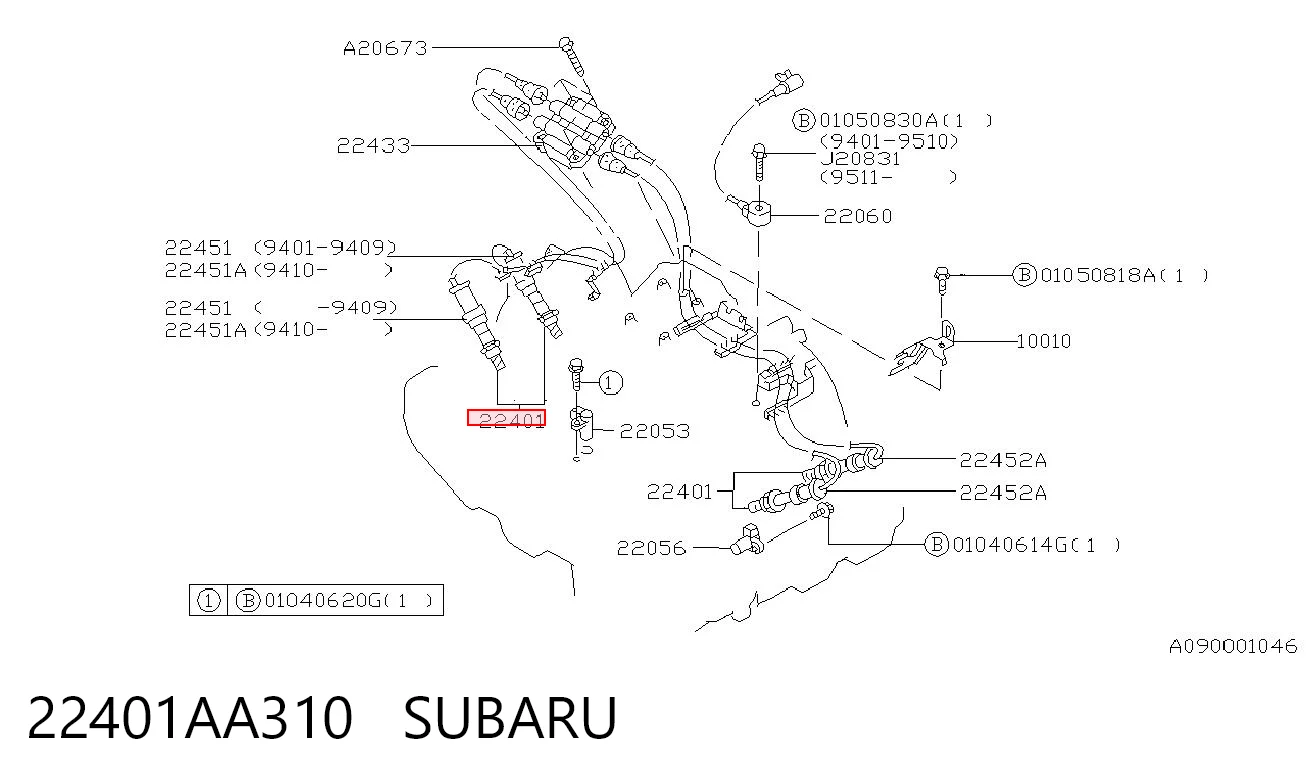 22401AA310 Subaru Świeca zapłonowa