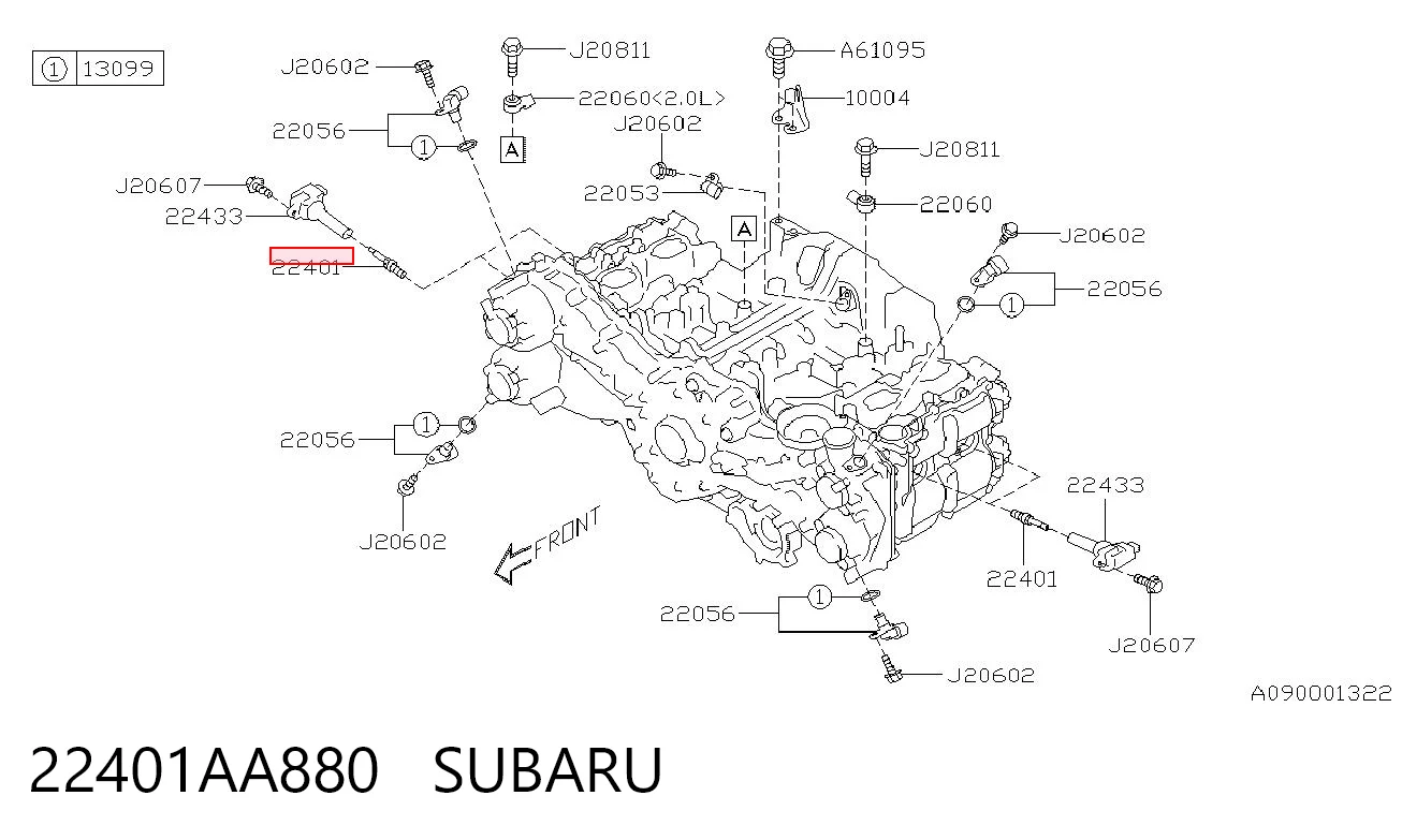  Świeca zapłonowa Subaru Forester 5