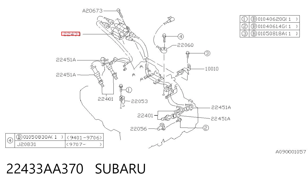 22433AA370 Subaru Cewka zapłonowa