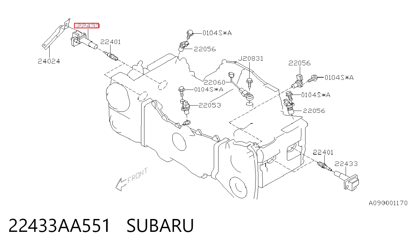 22433AA551 Subaru Cewka zapłonowa