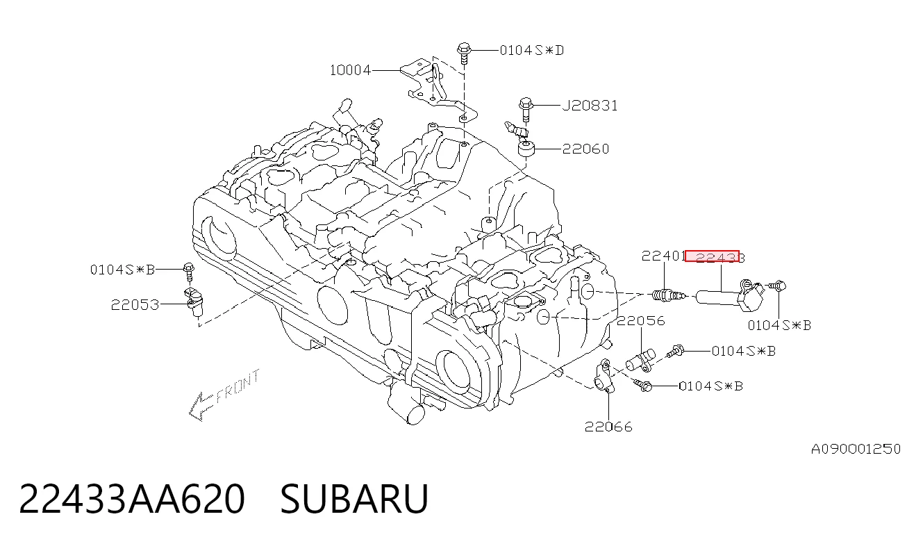 22433AA620 Subaru Cewka zapłonowa