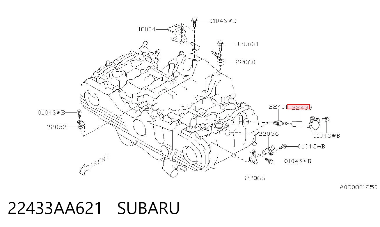 22433AA621 Subaru Cewka zapłonowa