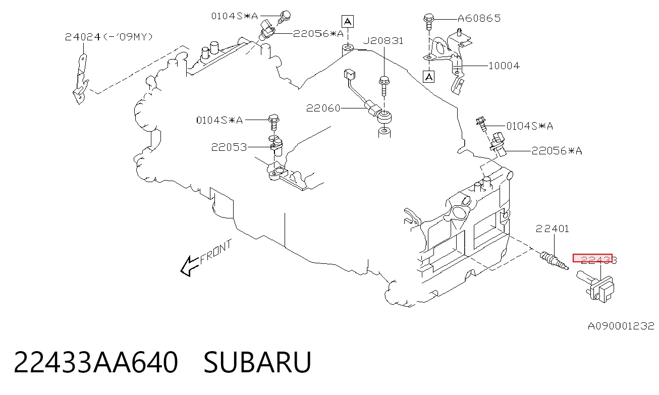 22433AA640 Subaru Cewka zapłonowa