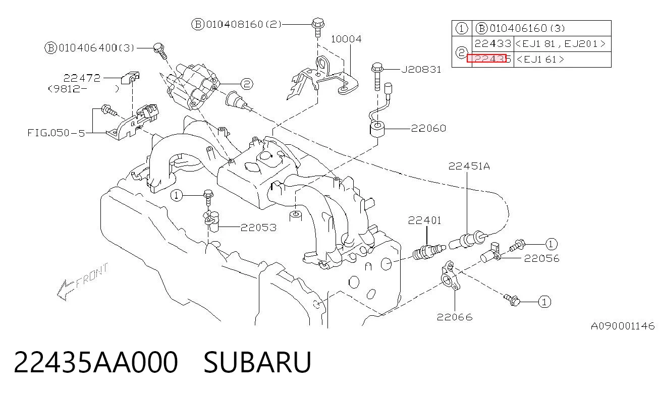 22435AA000 Subaru Cewka zapłonowa