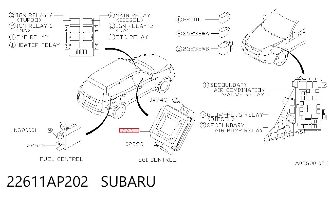Sterownik silnika do Subaru Forester III S12, SH