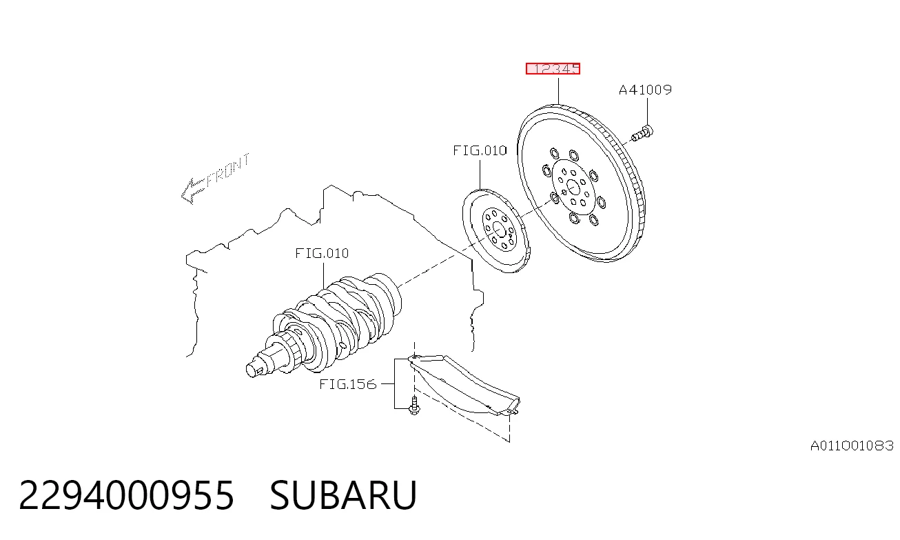 Koło zamachowe silnika Subaru Impreza III