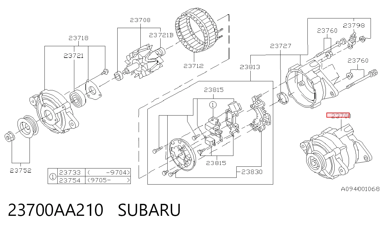 23700AA210 Subaru