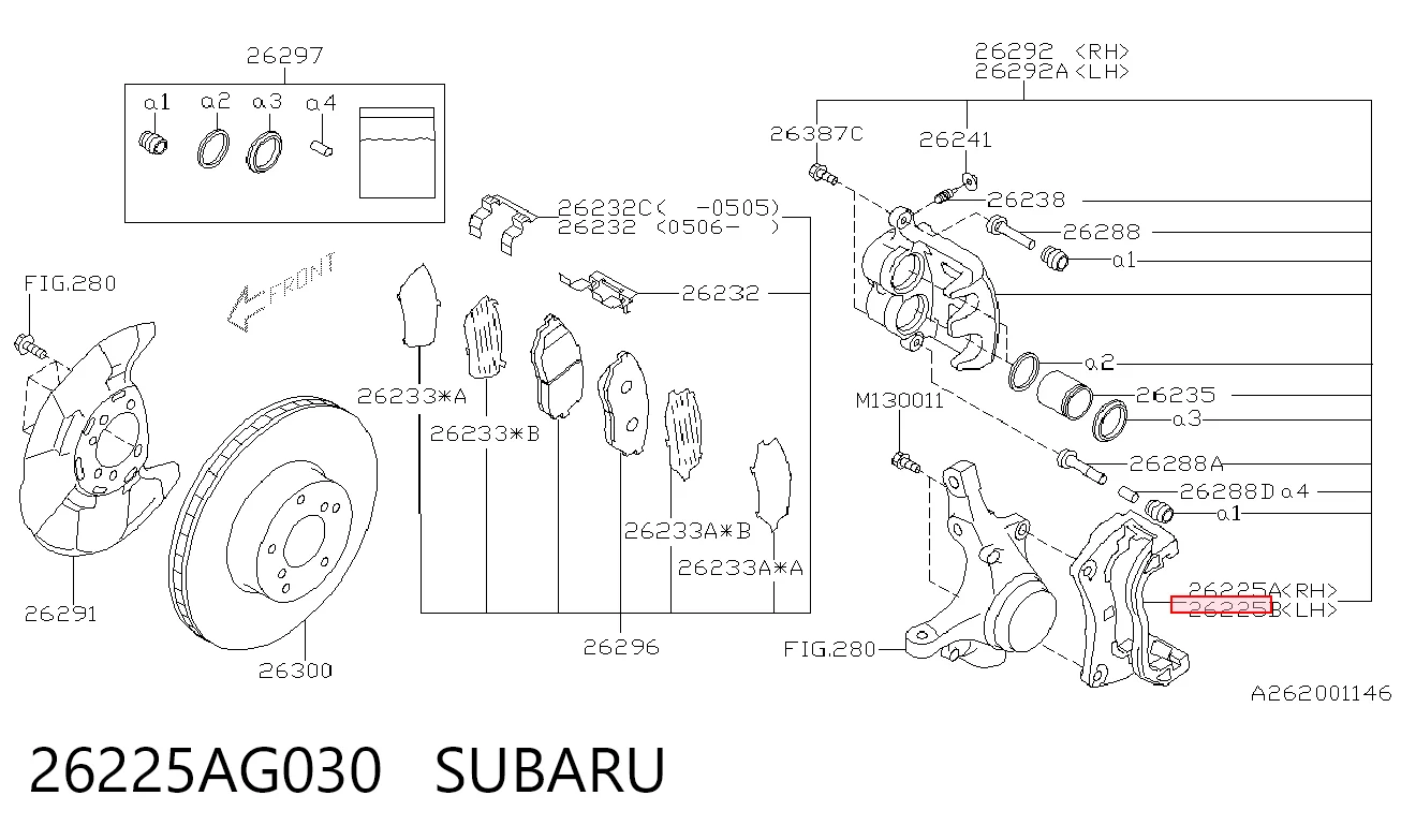 26225AG030 Subaru