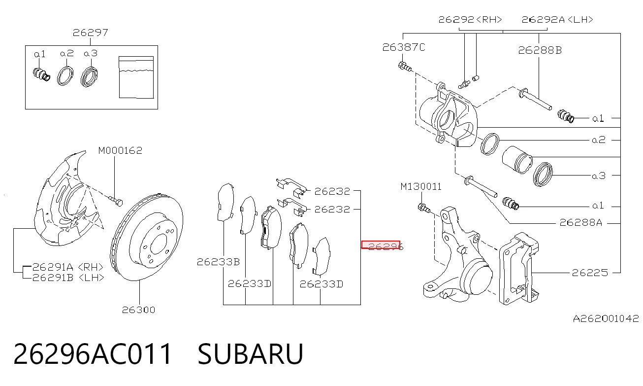 26296AC011 Subaru