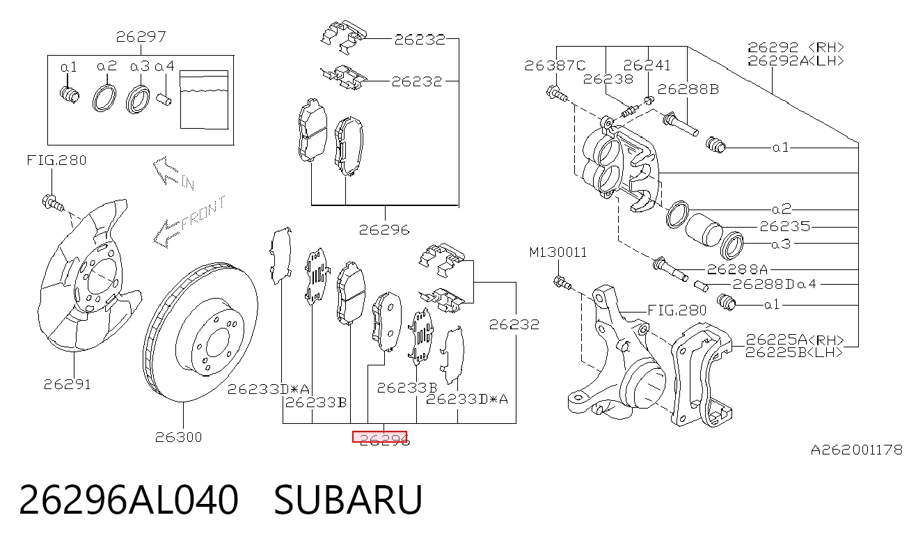 26296AL040 Subaru