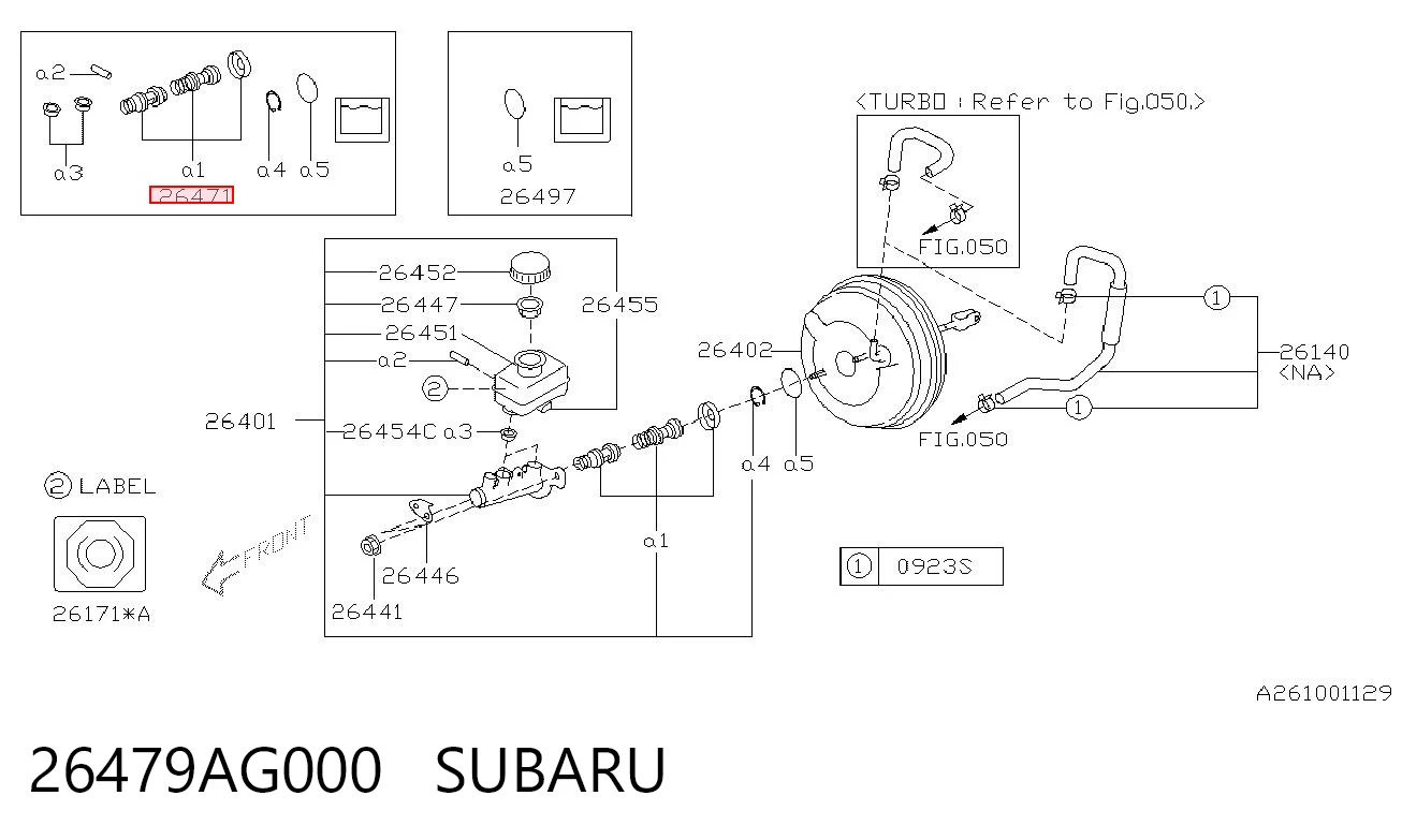 Kupić Zestaw naprawczy głównego cylindra hamulcowego Subaru Impreza III GH w dobrej cenie