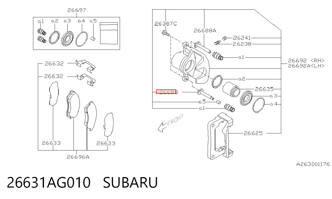 26631AG010 Subaru