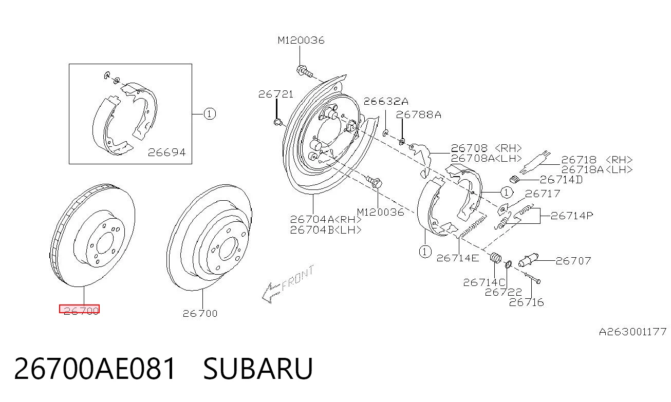 26700AE081 Subaru