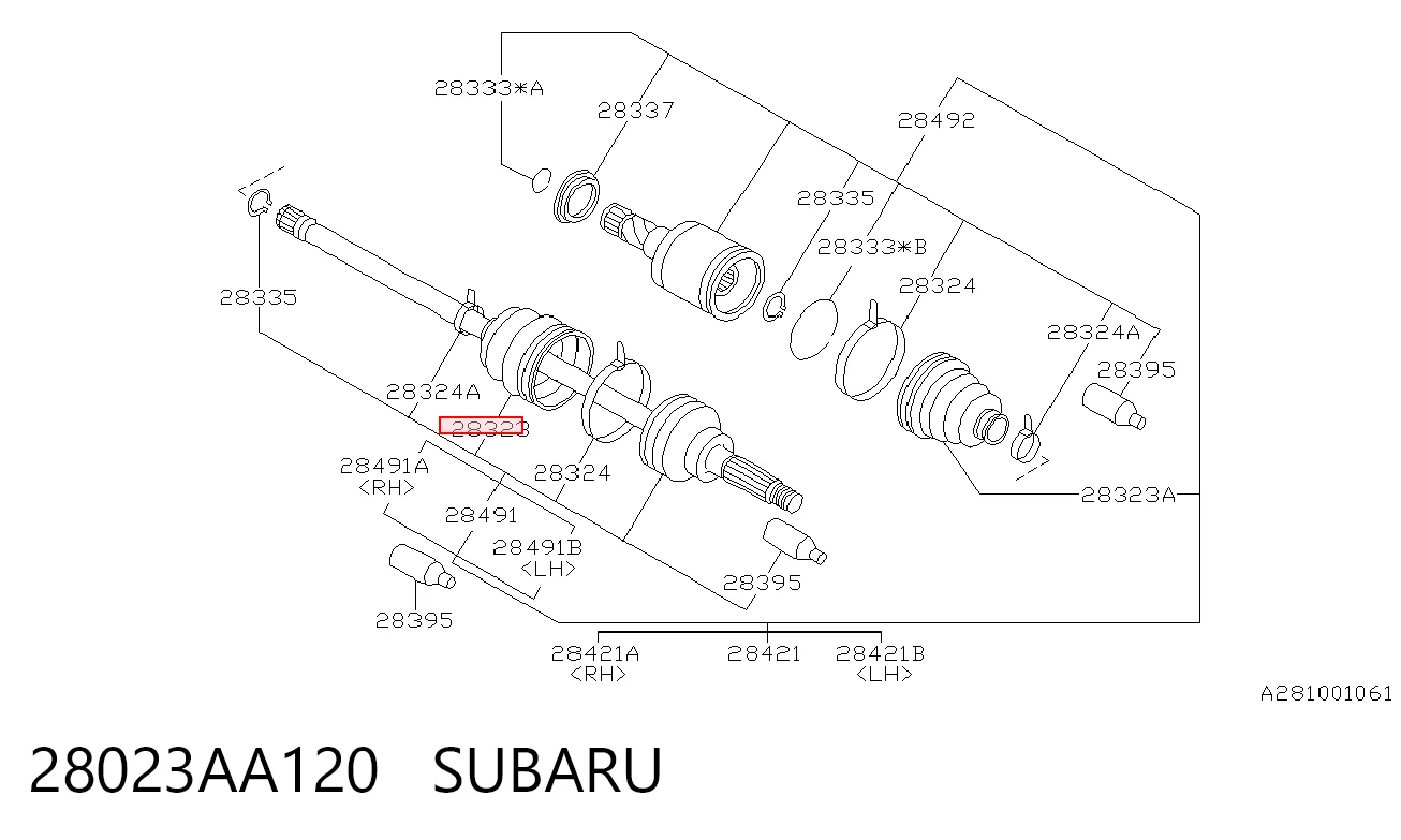 28023AA120 Subaru
