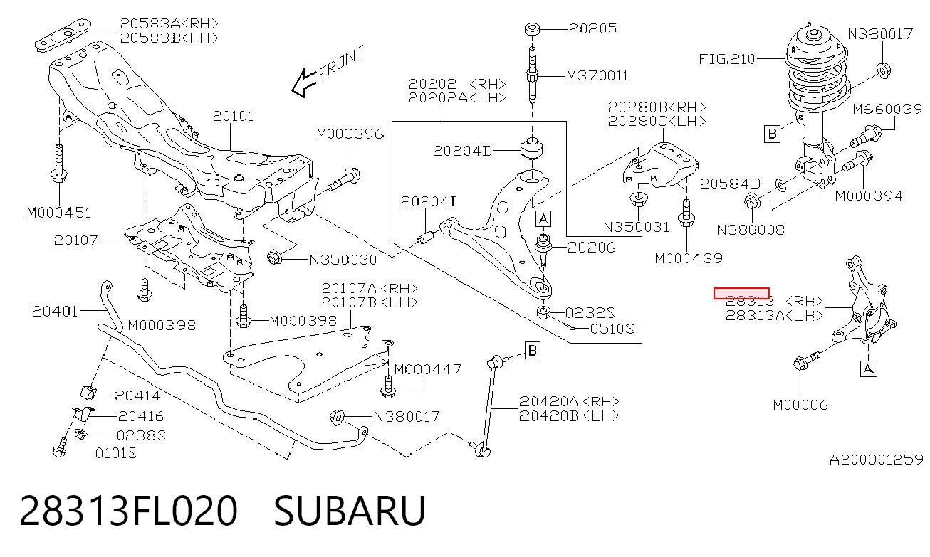 28313FL020 Subaru