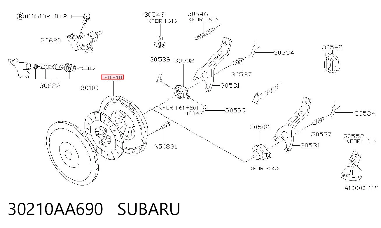 30210AA690 Subaru Docisk sprzęgła
