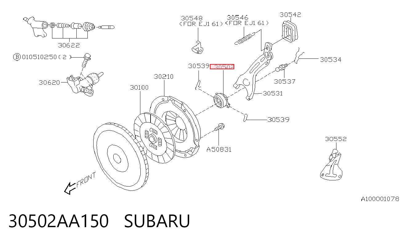 30502AA150 Subaru Łożysko wyciskowe sprzęgła