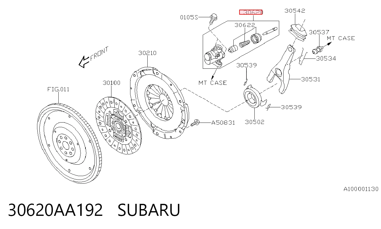 Cylinder roboczy sprzęgła Subaru Impreza III hatchback (GH) (2007 - 2011) cena, od 77,75 USD