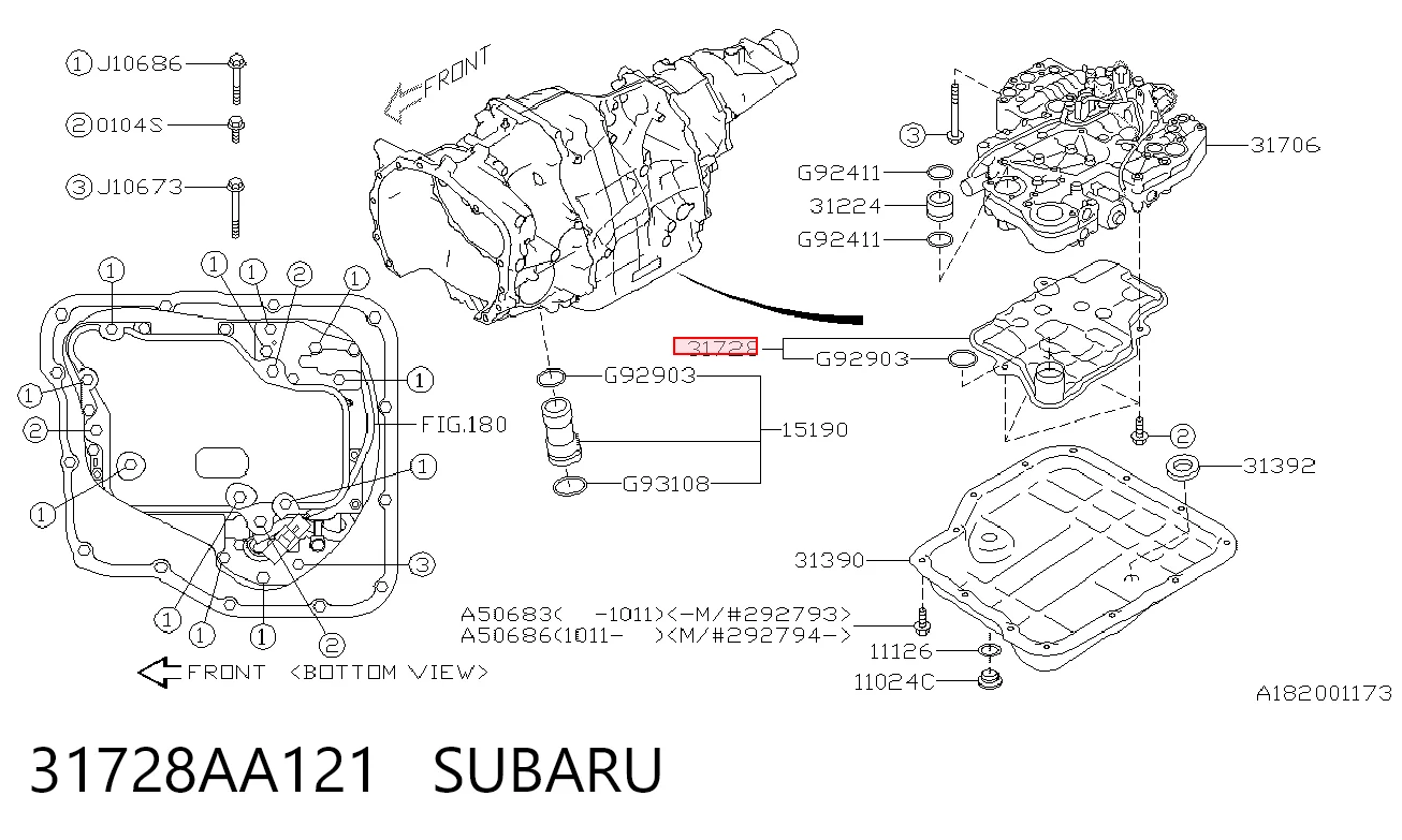31728AA121 Subaru Filtr automatycznej skrzyni biegów