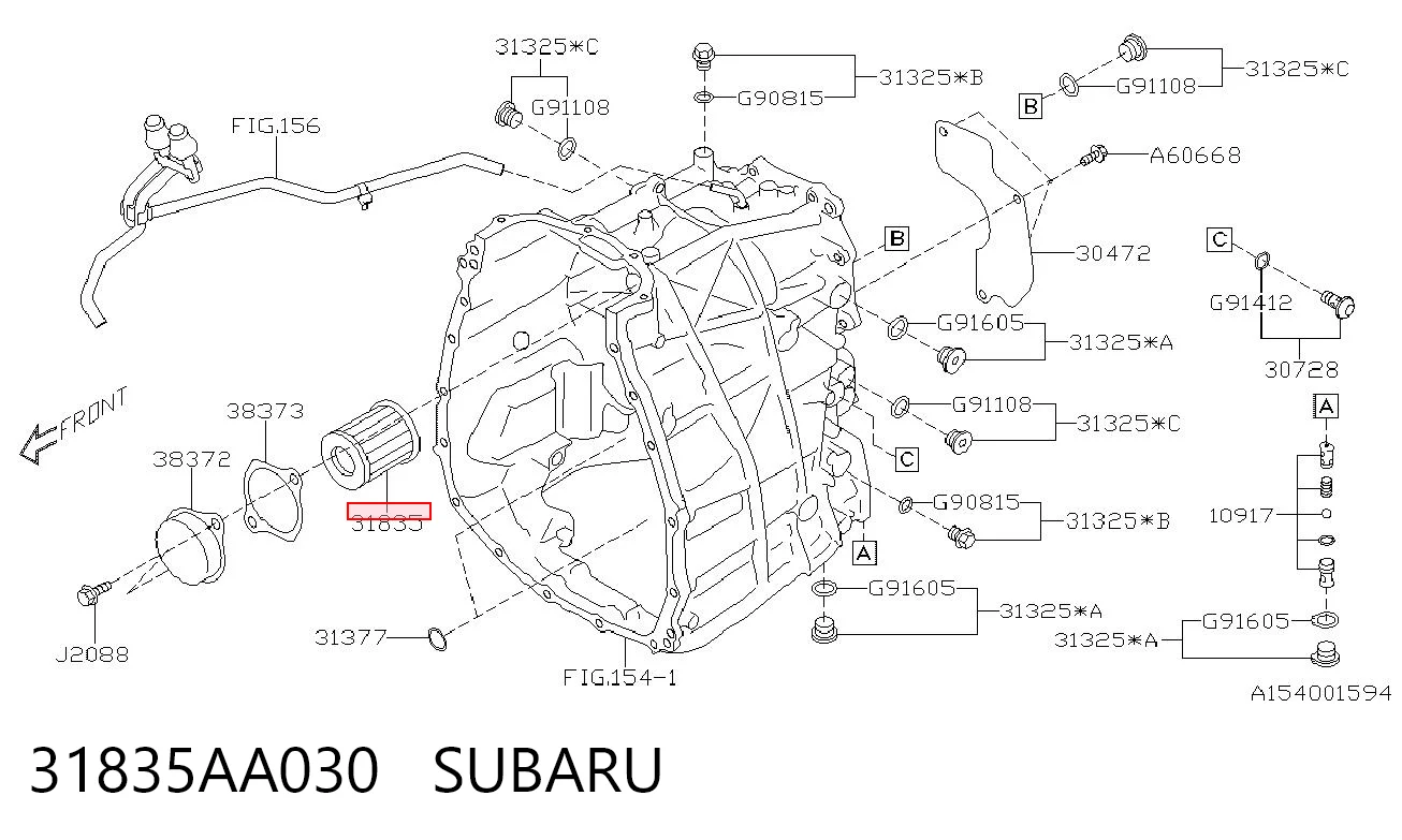 31835AA030 Subaru Filtr automatycznej skrzyni biegów