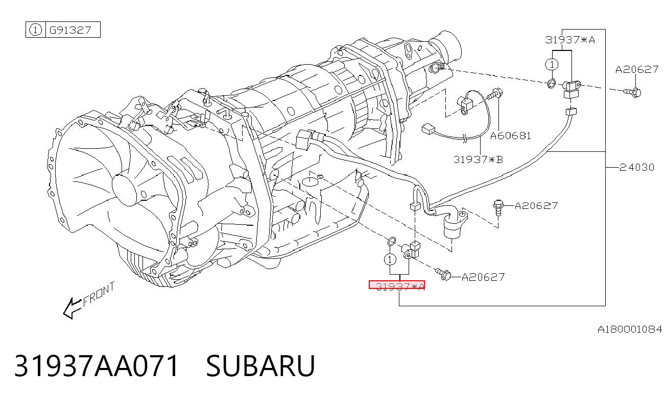 31937AA071 Subaru Czujnik prędkości