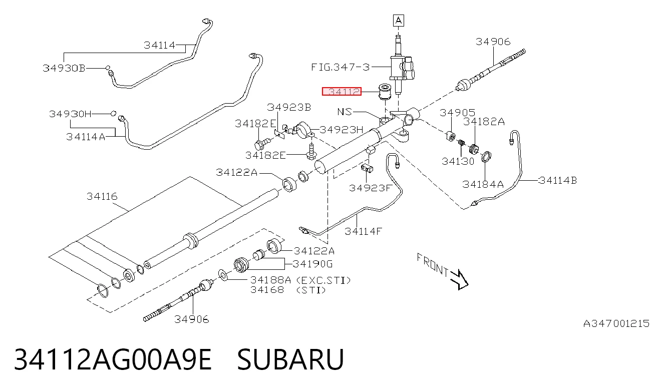 34112AG00A9E Subaru