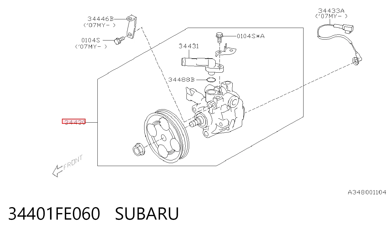  Pompa wspomagania hydraulicznego kierownicy Subaru Impreza 2